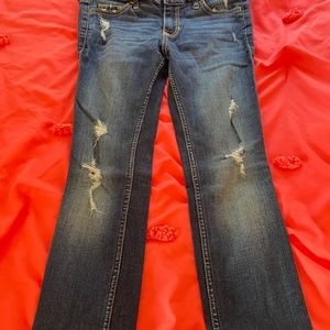 Hollister Low Rise Super Skinny Ripped Jeans